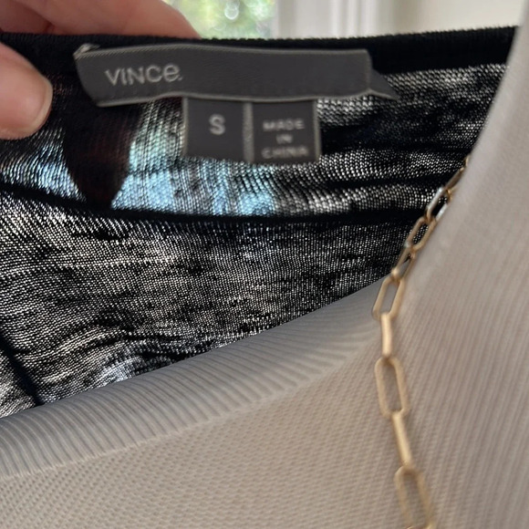 VINCE Drop Shoulder LS 100% Linen Too, Size Small, NWOT - Picture 7 of 9